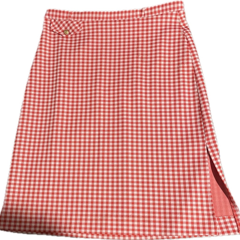 Vintage Plaid Pencil Skirt